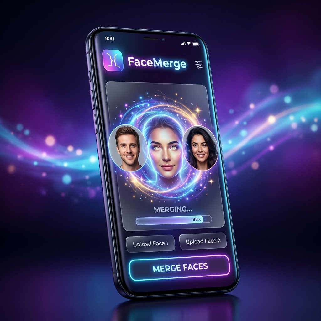 FaceMerge AI Mockup